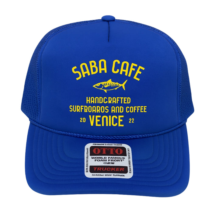 Saba Cafe Trucker Hat – Royal Blue