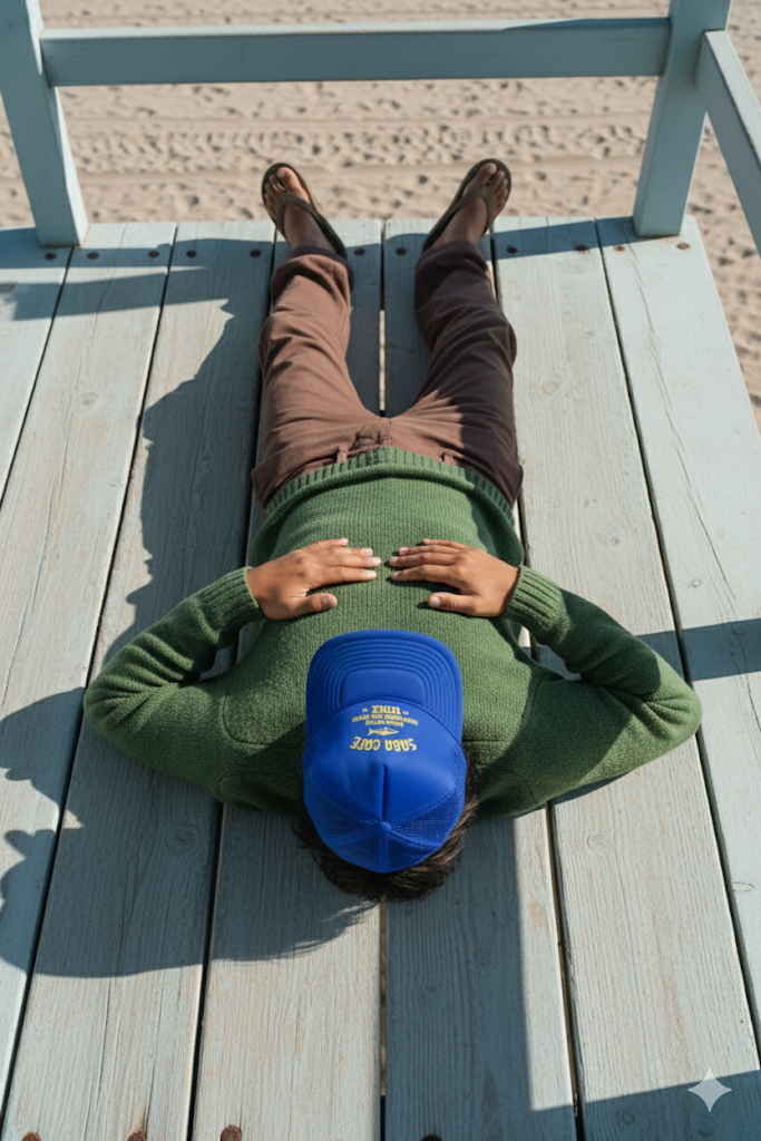 Saba Cafe Trucker Hat – Royal Blue