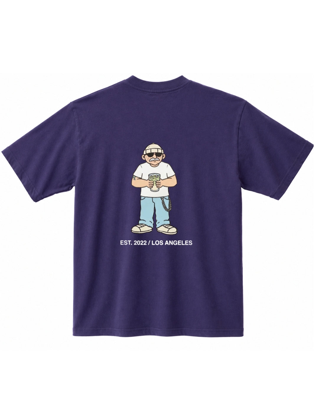 LOGO TEE IN PURPLE