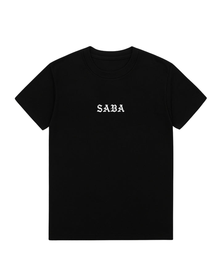 Heavyweight SABA Tee-JET BLACK