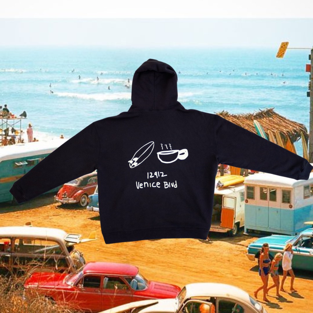 Coffee and surf hoodie