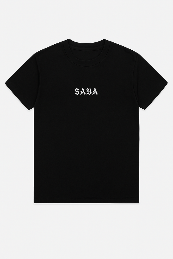 Heavyweight SABA Tee-JET BLACK