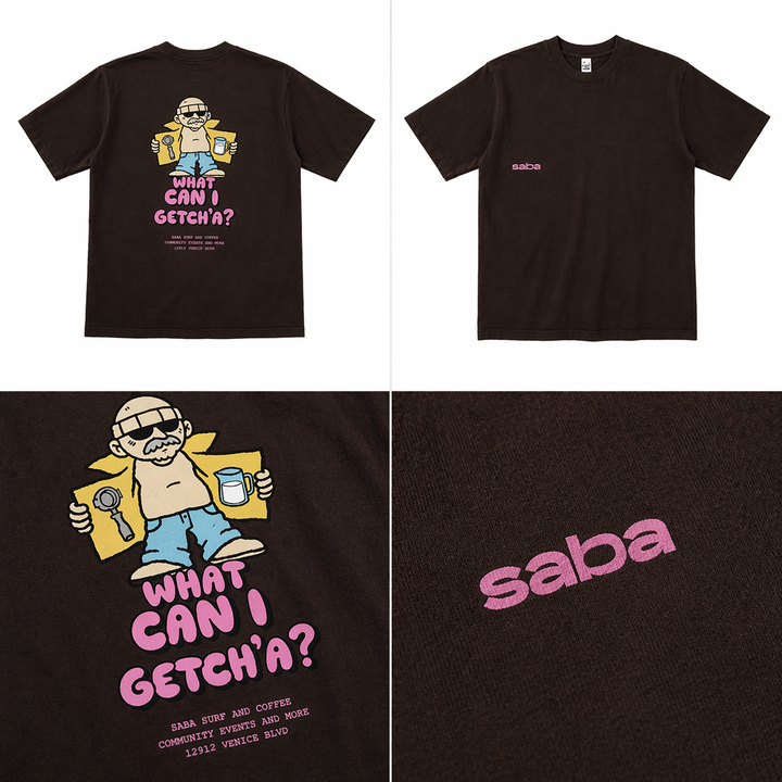 LOGO TEE IN BROWN
