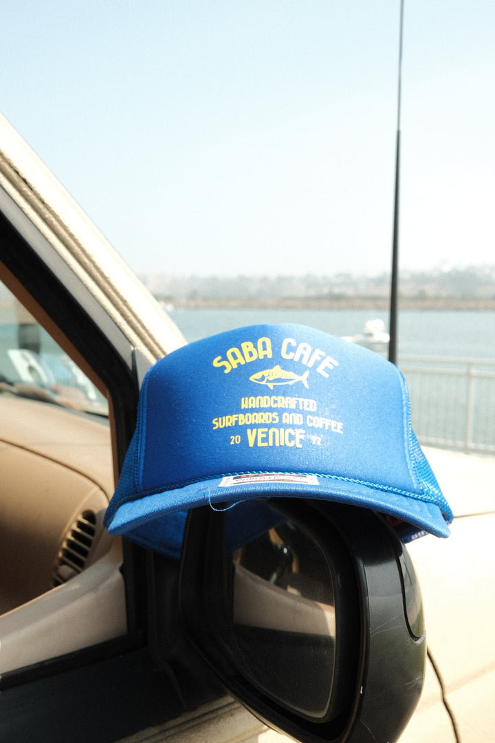 Saba Cafe Trucker Hat – Royal Blue