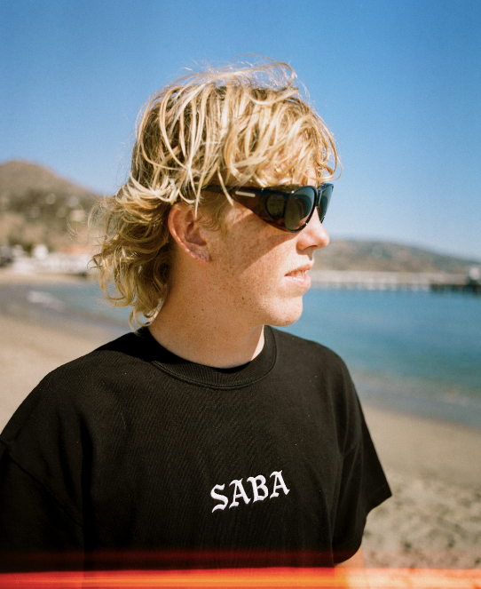 Heavyweight SABA Tee-JET BLACK