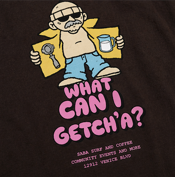 LOGO TEE IN BROWN