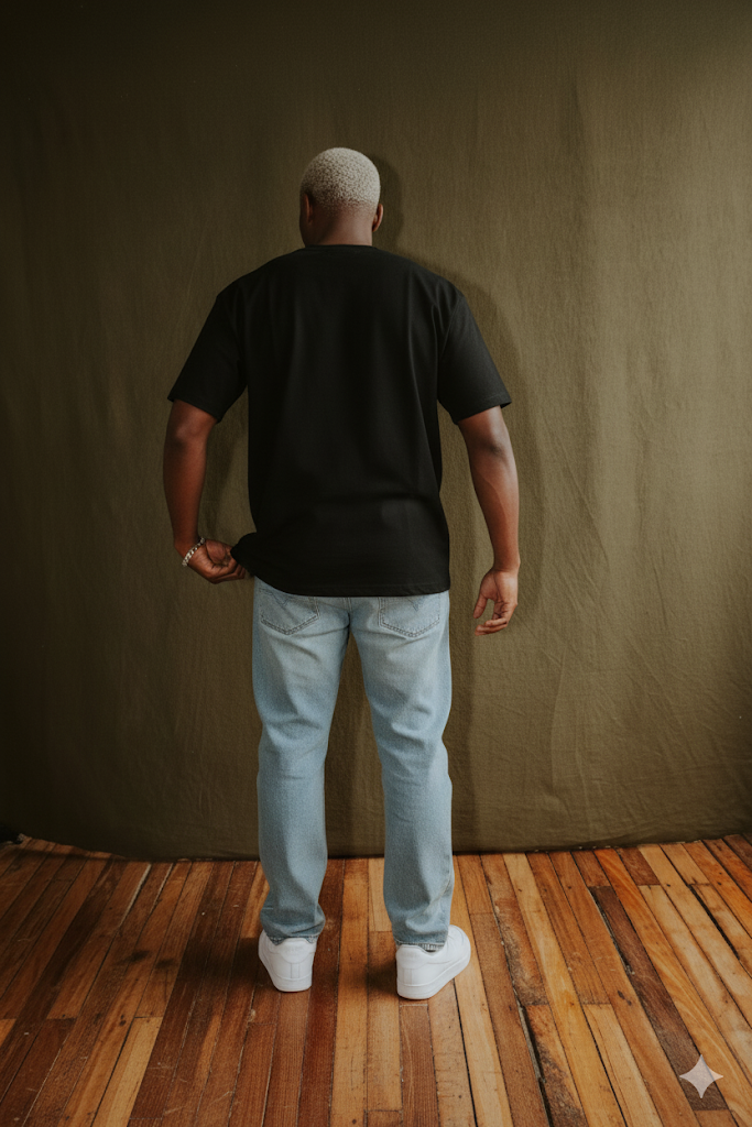 Heavyweight SABA Tee-JET BLACK