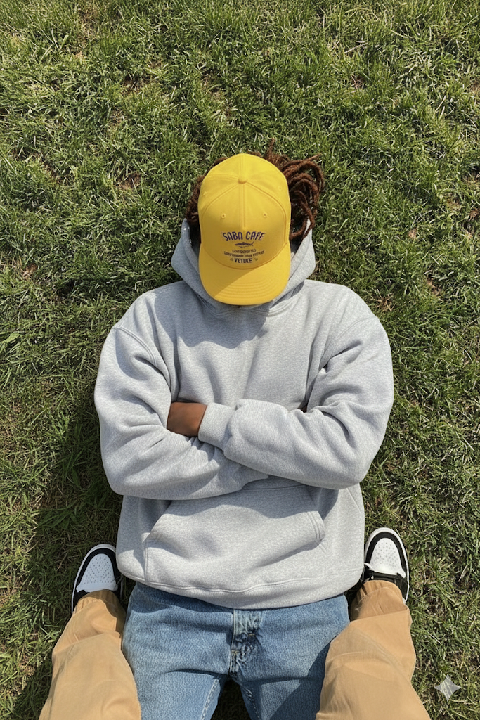 Saba Cafe Trucker Hat – Golden Yellow